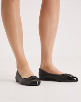 Sienna Toe Cap Ballerina Shoes Wide Fit Simply Comfort