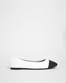 Sienna Toe Cap Ballerina Shoes Ex Wide Fit Simply Comfort