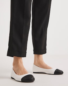 Sienna Toe Cap Ballerina Shoes Wide Fit Simply Comfort