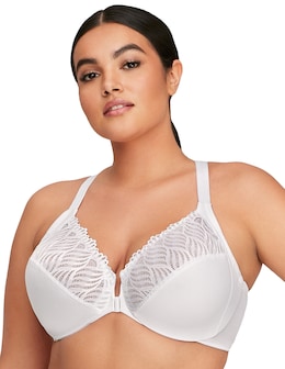 Glamorise Plus Size Front-Close T-Back WonderWire 1246