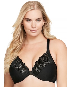 Glamorise Plus Size Front-Close T-Back WonderWire 1246