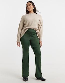 Khaki Flare Jegging