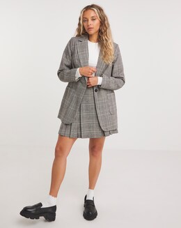 Check Single Breasted Blazer