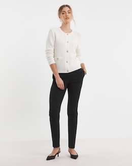 MAGISCULPT Tapered Leg Trousers Regular Length