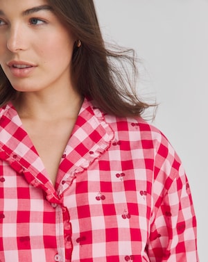Gingham Cherry Pyjama Set - Image 3
