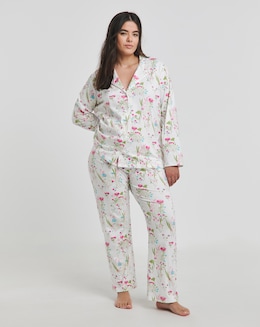 Pretty Secrets Spring Print Cotton Button Through Pyjama Set
