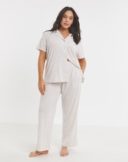 Pretty Lounge Moon &amp; Star Print Pyjama Set