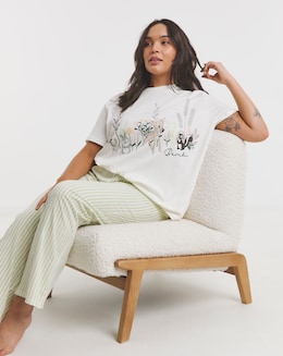 Bambi Cotton Wide Leg Pyjama Set