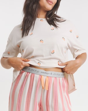 Stripe Print Pyjama Set - Image 2