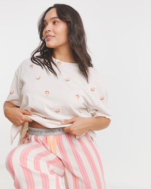 Stripe Print Pyjama Set - Image 4