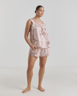 Celestial Soft Cotton Muslin Pyjama Shortie Set