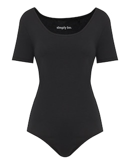 Black Short Sleeve Bodysuit
