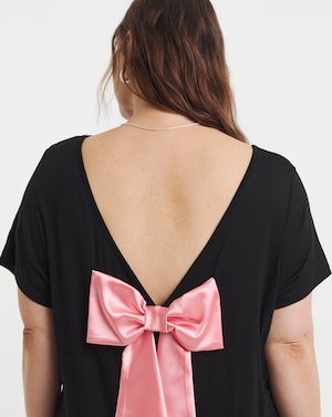 Simply Be Satin Bow Back Top - Image 3