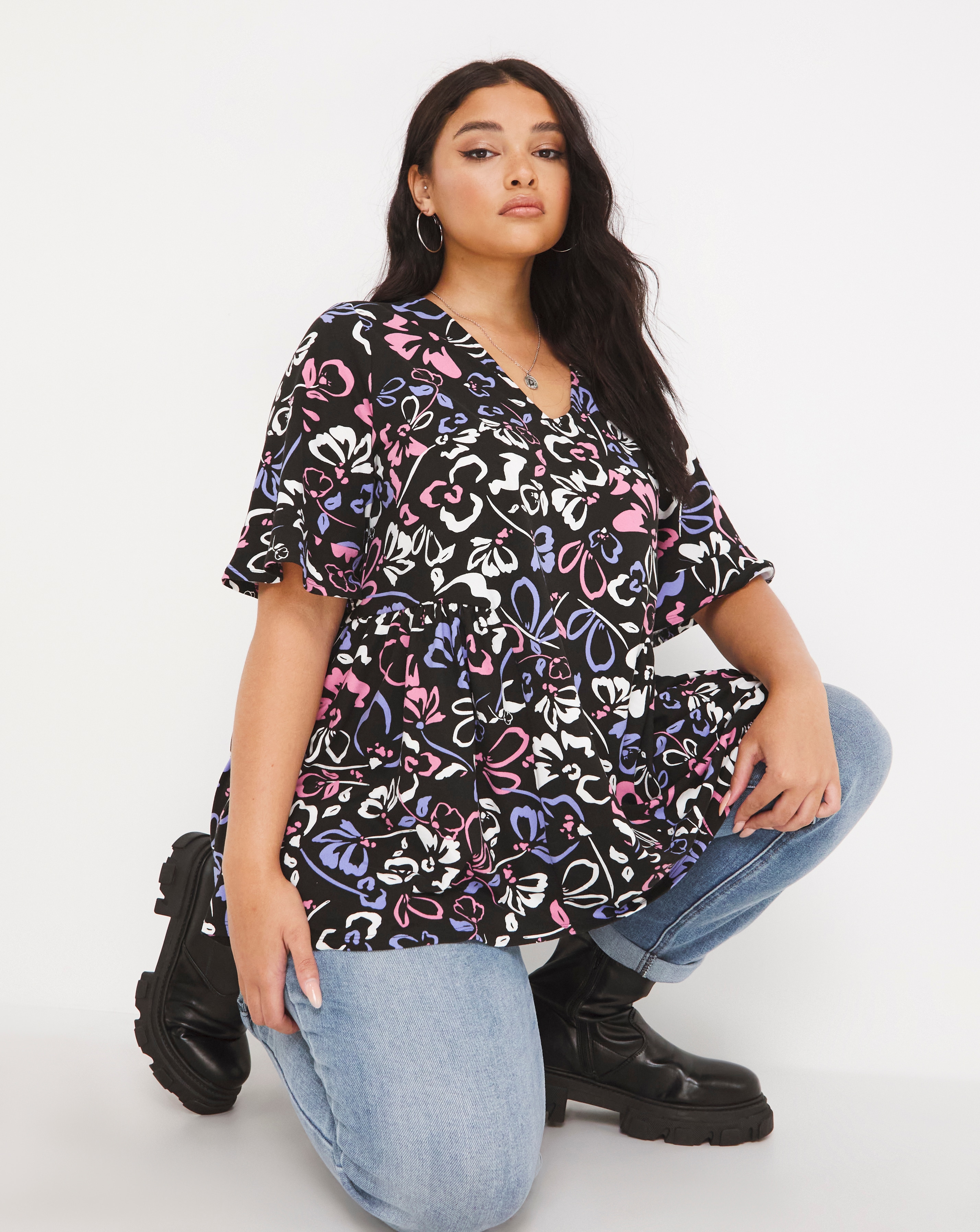 longline shirt womens plus size