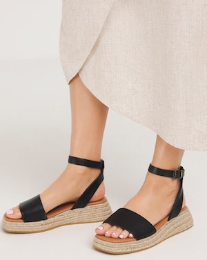 Low Espadrille Wedge Sandal Ex Wide - Image 2