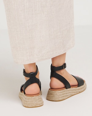 Low Espadrille Wedge Sandal Ex Wide - Image 4