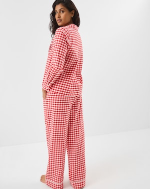 Accessorize Embroidered Gingham Pyjamas - Image 3