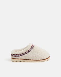 Accessorize Borg Mule Slippers