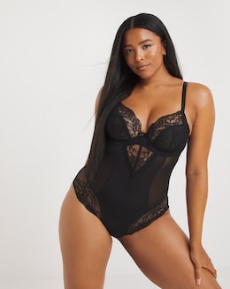 Panache Ana Non Pad Wired Bodysuit Black