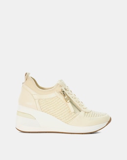 Dune Eilin Wedge Lace-Up Trainers