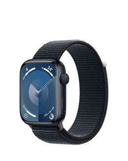 Apple Watch Series 9 GPS 45mm Midnight Aluminium Case, Midnight Sport Loop