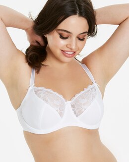 Pretty Secrets Ivy Lace Basic White Balcony Bra