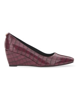 Square Toe Wedge Shoes Wide E Fit