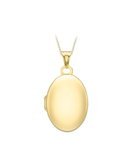 9ct Yellow Gold Polished Oval Locket
