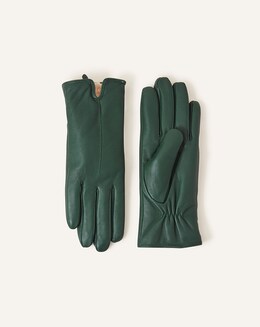 Accessorize Faux Fur Leather Gloves