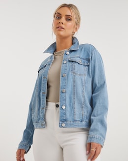 Light Blue Western Denim Jacket