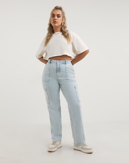 Light Blue Cargo Jeans