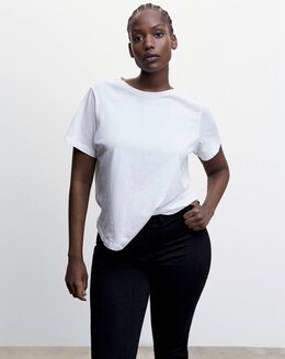 Mango High-Waist Cotton-Blend Jeggings