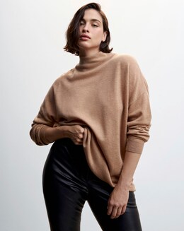 Mango Perkins Collar Sweater