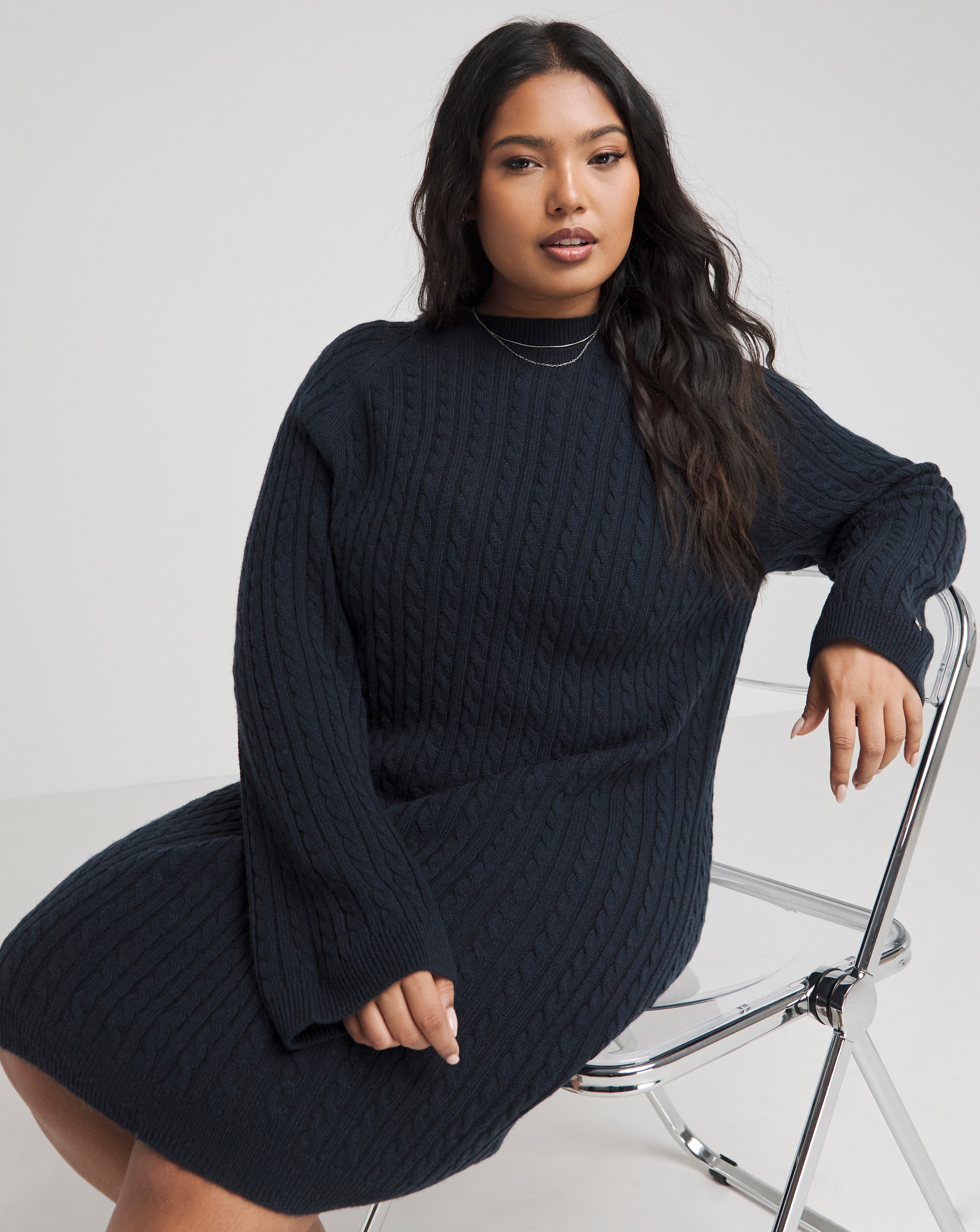 Plus size sales jumper dress uk