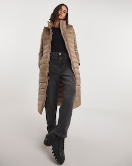 Calvin Klein Essential Belted Padded Maxi Coat
