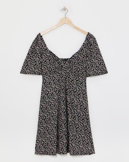 Ditsy Print Supersoft Skater Dress - Image