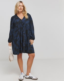 Blue Print Supersoft Smock Dress