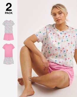 Pretty Secrets Value 2 Pack Pyjama Shortie Sets