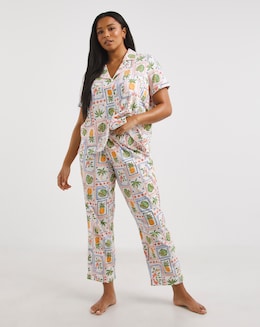 Cotton Boxy Button Through Pyjama Set