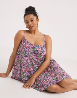 Short Viscose Tiered Nightie