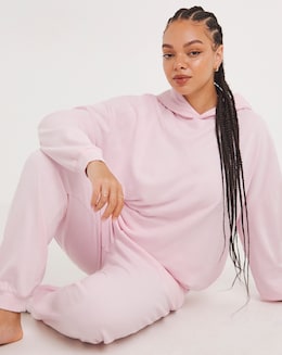 Washed Hoodie and Jogger Lounge Set