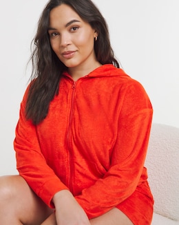 Towelling Lounge Shortie Set