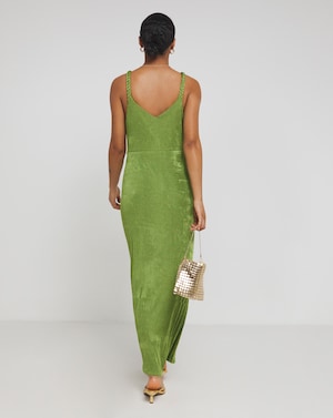 Simply Be Green Slinky Midaxi Dress - Image 3