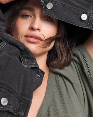 Simply Be Khaki Crinkle Midi Dress - Image 2