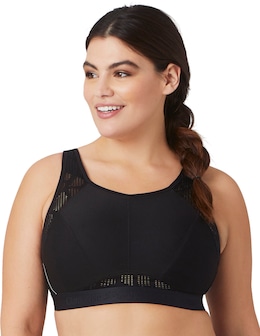 Glamorise Plus Size No-Sweat Mesh Sports Bra 1068