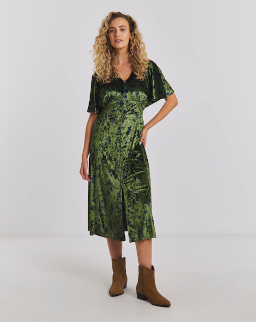 maxi brown dresses for women Iris Long Sleeve Satin Maxi Dress / Dark Chocolate | MESHKI main image 0