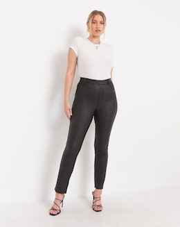 Black Coated Bella Slim Jeggings