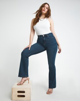 24/7 Authentic Blue Bootcut Jeans