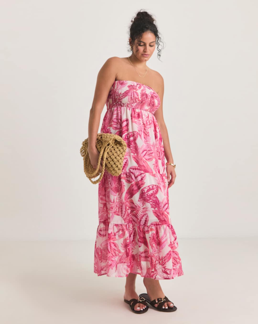 Joe Browns Green Leaf Print Short Beach Dress | Simply Be Joe Browns Green Leaf Print Short Beach Dress | Simply Be