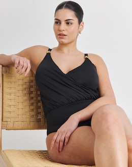 MAGISCULPT Twist Front Tummy Control Blouson Swimsuit